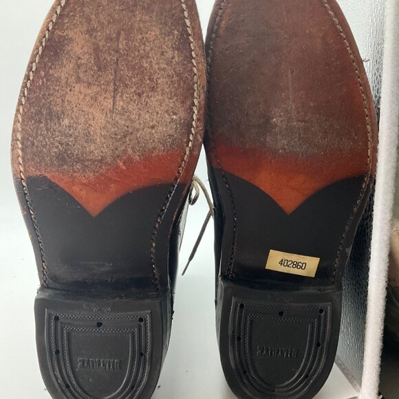 VTG Biltrite Golden Rebel 5 Brown Leather Lace-Up Boots FringeCountry Equestrian - Picture 11 of 14